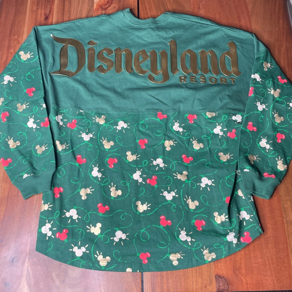 Mickey Mouse Icon Holiday Spirit Jersey for Adults – Disneyland Size Large NWT